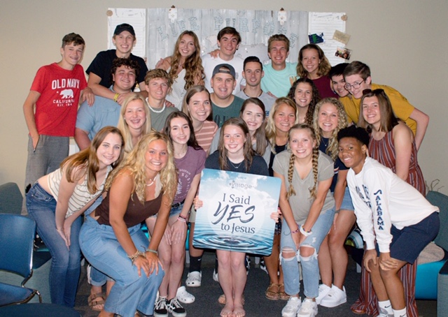 Life change is happening at The Village Christian Church in MInooka, Il. Students were cheering for and celebrating the life changing decision of their friend to be baptized.