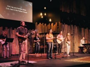 The worship team, also know as the church band has many options to serve