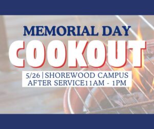 Shorewood Memorial Day Cook Out Barbe que